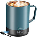 VaposaVibe Magnetic Charging Rechargeable Self Heating Coffee Mug, Fast Heating & High Temperature 14Oz Smart Coffee Cup Warmer, 120 Mins -Hot Up to 149℉ Smart Mug Warmer, Gifts for Women and Men(No APP)